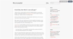 Desktop Screenshot of ljungblad.nu